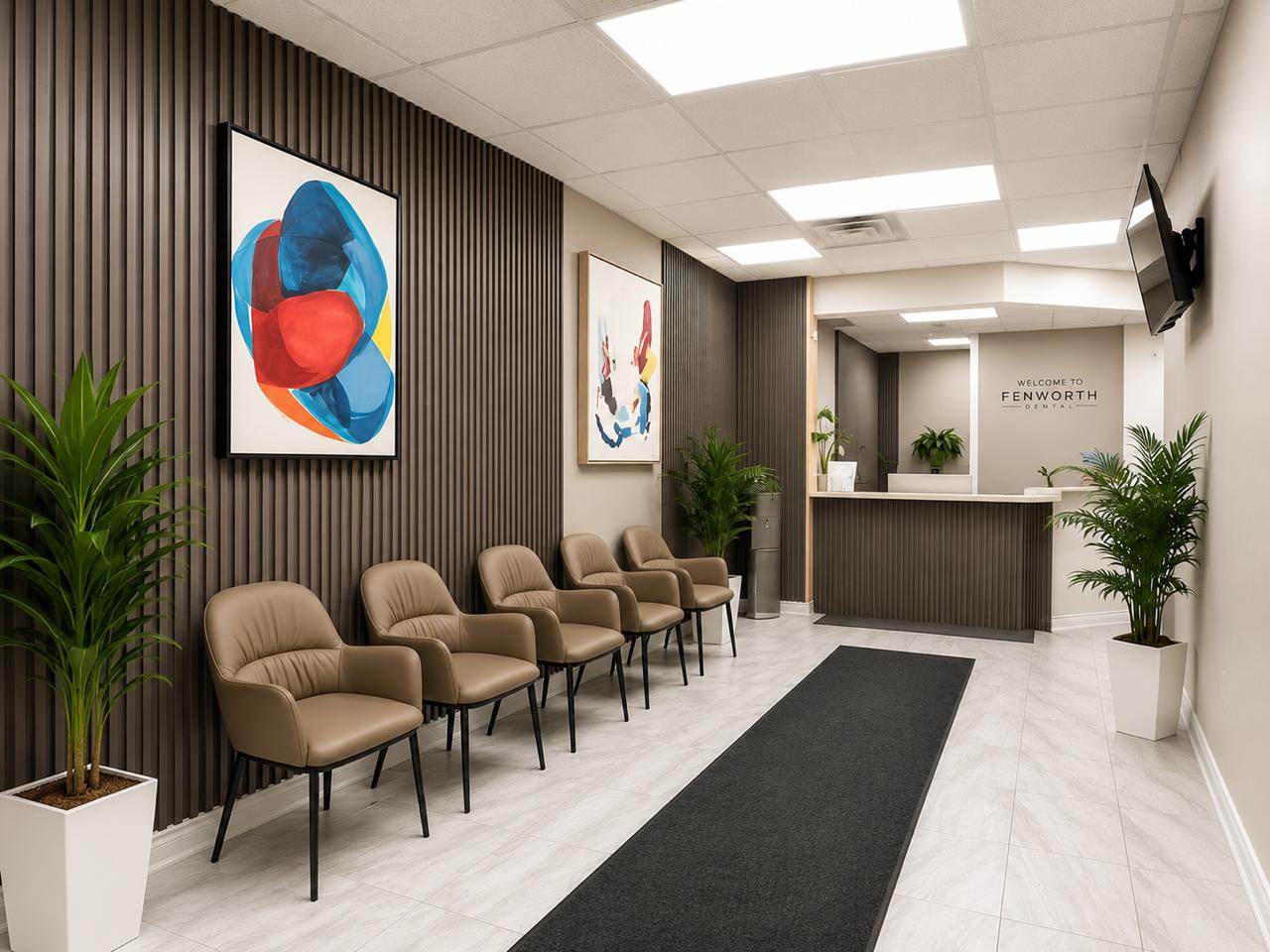 Fenworth Dental reception and waiting area